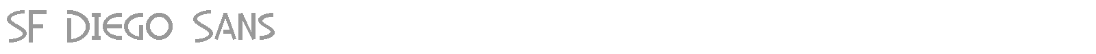SF Diego Sans font preview